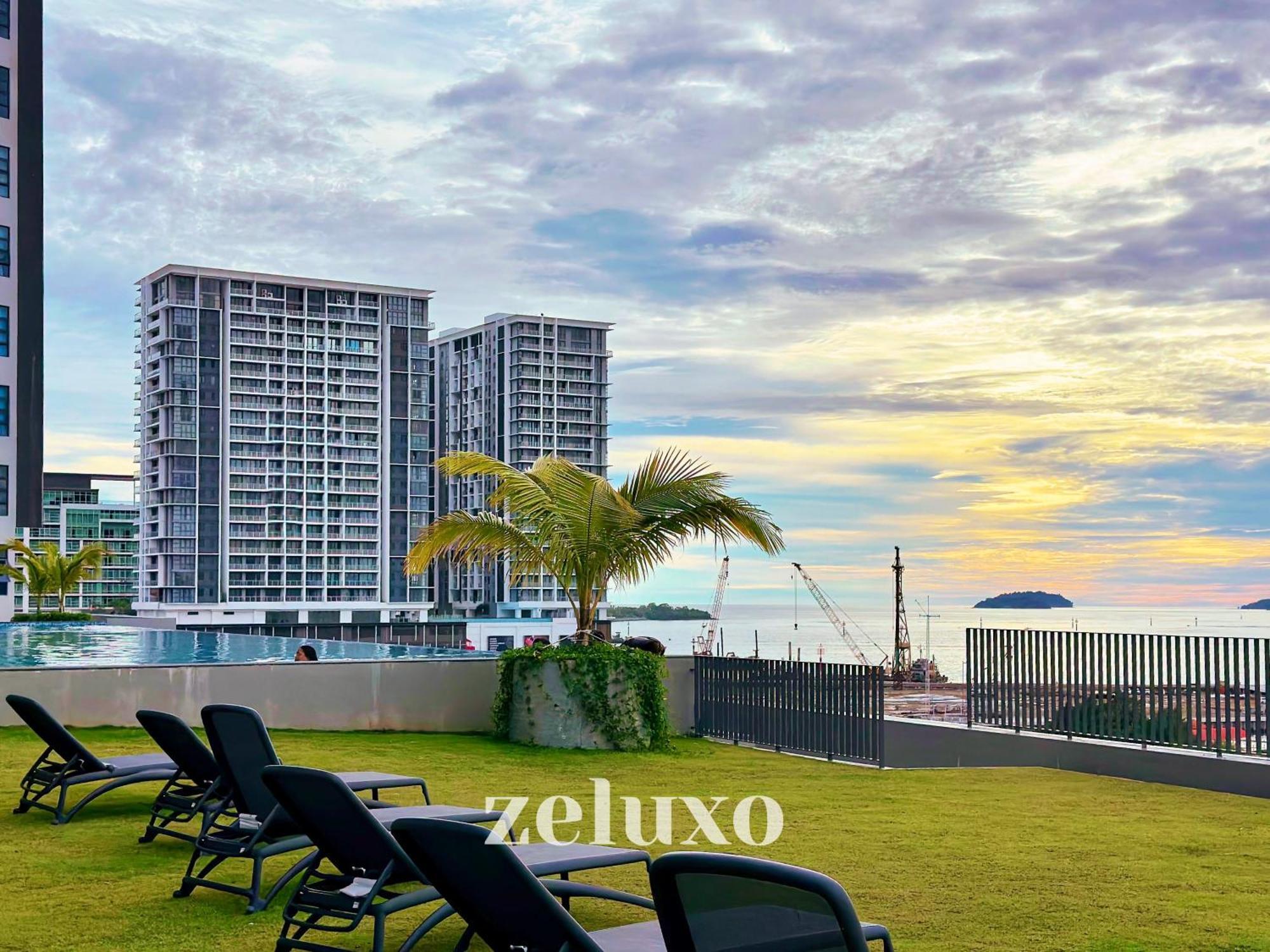 #5 Jesselton Quay City Pads Seaview By Zeluxo โกตาคินาบาลู ภายนอก รูปภาพ